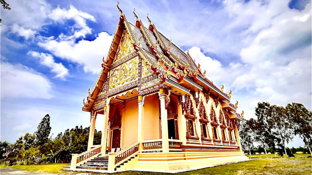 泰国美丽的寺庙背景图片图片下载