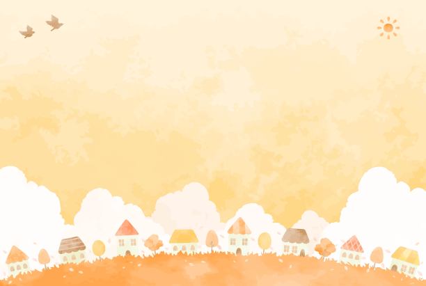 秋天的城市景观背景插图6图片下载