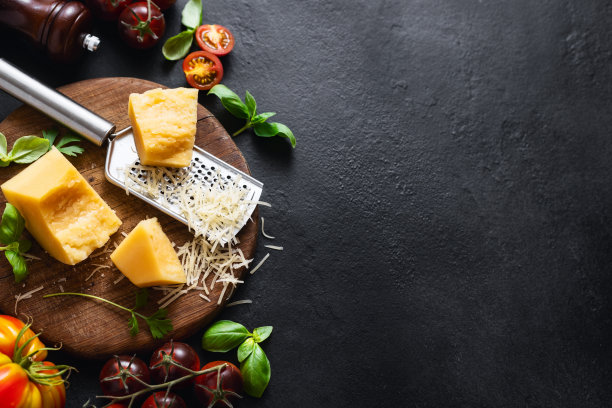 烹饪背景与配料准备健康食品俯视图图片下载