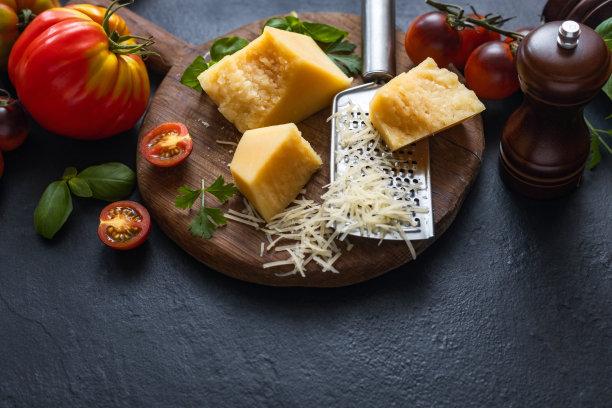 烹饪背景与配料准备健康食品俯视图图片下载