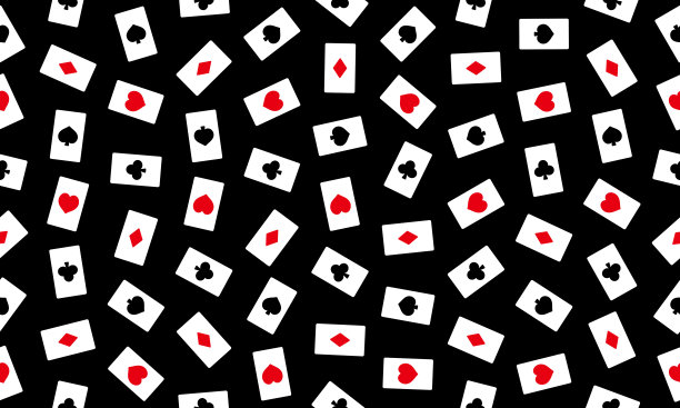 扑克牌的背景图像散乱图片下载