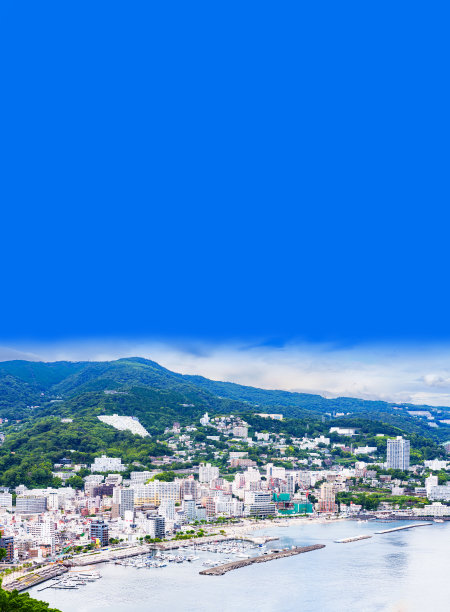 日本热海市的高视角图片下载