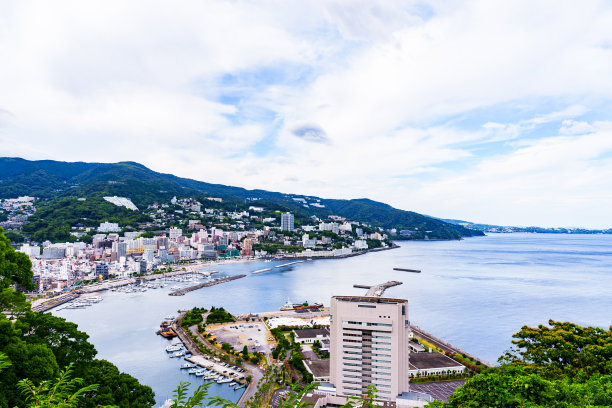 日本热海市的高视角图片下载