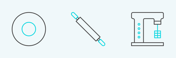 电动搅拌机盘子擀面杖套装图片下载