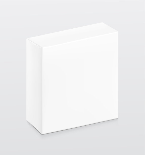 空白纸板箱的通用模型。图片下载