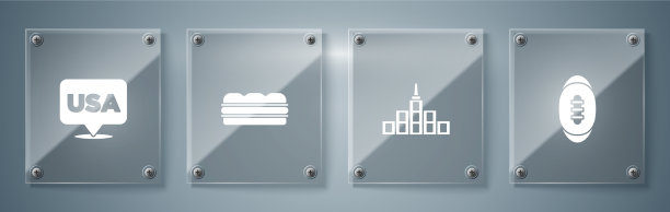 设定美式足球球城景观图片下载