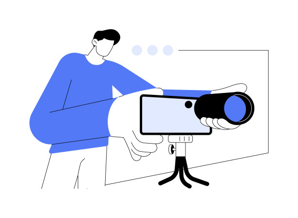 相机镜头附件抽象概念矢量插图。图片下载