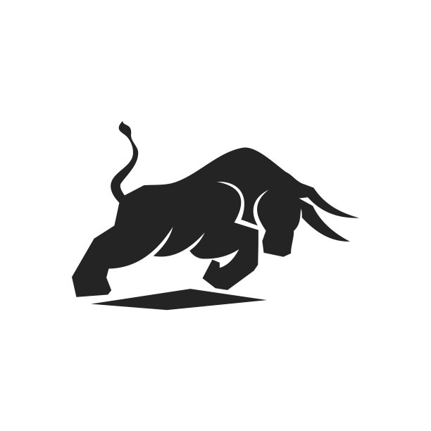 公牛标志模板。图标插图品牌标识。孤立而扁平的插图。矢量图形图片下载
