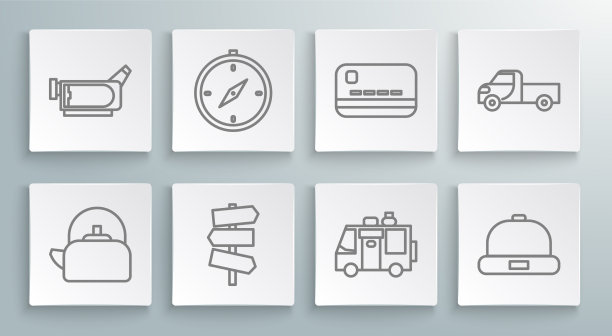 设置有手柄指南针的线路水壶图片下载