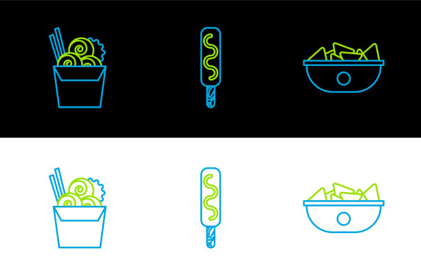 把玉米片放在盘子里，亚洲面条纸盒里图片下载