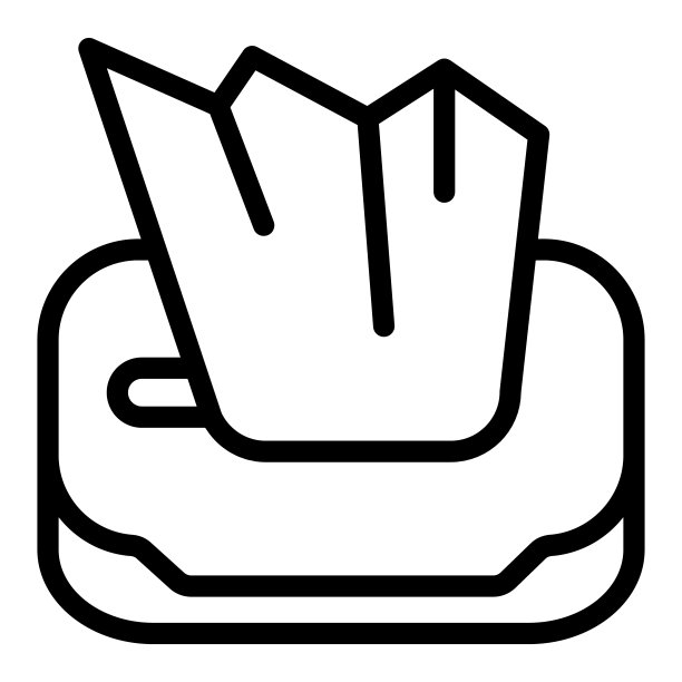 餐巾纸盒线条图标，化妆套路概念，白色背景的纸巾标志，轮廓风格的纸巾盒图标移动概念网页设计。矢量图形。图片下载