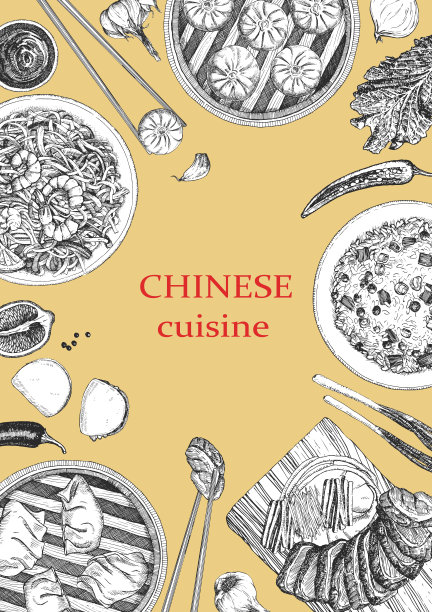 中餐馆菜单。图片下载