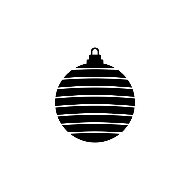 圣诞球图标，平面设计最好的矢量图标图片下载