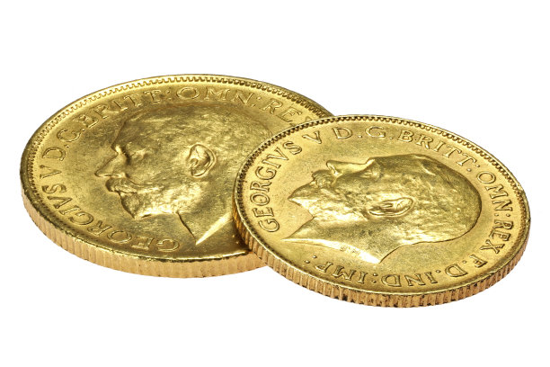 全镑金币和半镑金币图片下载