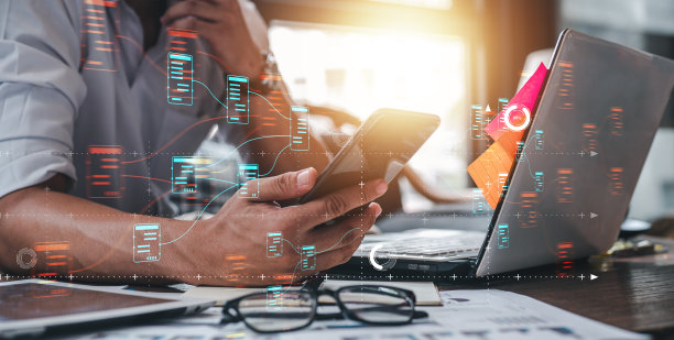 看看智能手机检查技术神经人工智能系统。Ai技术推动创新。图片下载