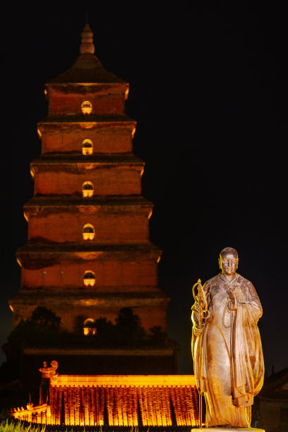 大雁塔和玄奘图片下载