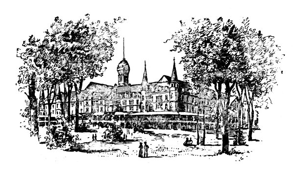 美国，宾夕法尼亚地标和公司的古董插图:克雷松泉，阿勒格尼山图片下载