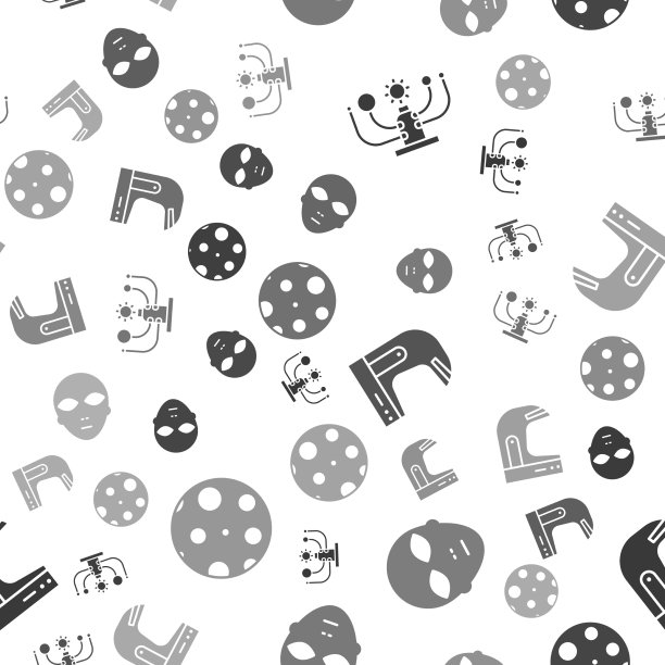 设定太阳系外星宇航员头盔和月球图片下载