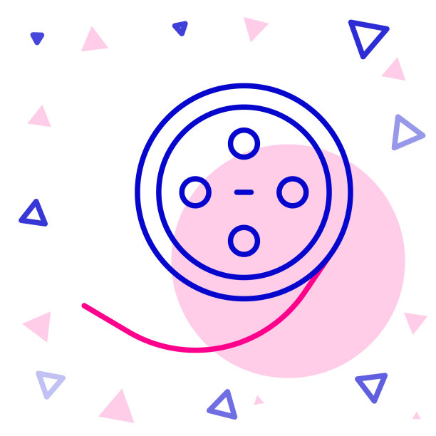 线电影卷轴图标孤立在白色背景上图片下载