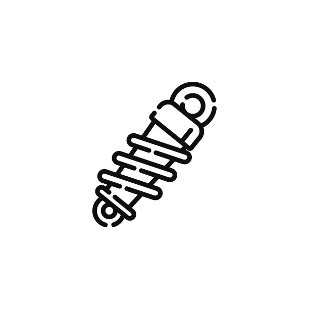 冲击断路器悬挂线图标隔离在白色背景上图片下载