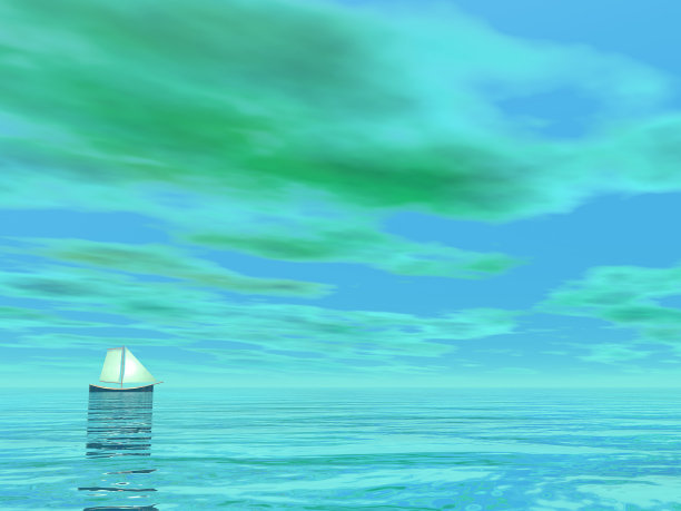 小帆船- 3D渲染图片下载