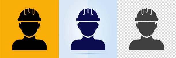 工人，建筑头盔图标设置。图片下载