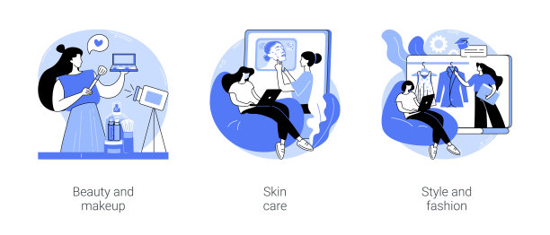 美容工场孤立的卡通矢量插图se图片下载