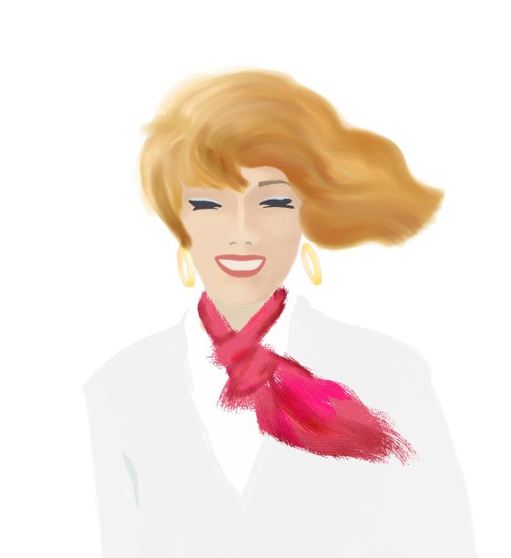 一个红发女孩的肖像，笑容满面图片下载