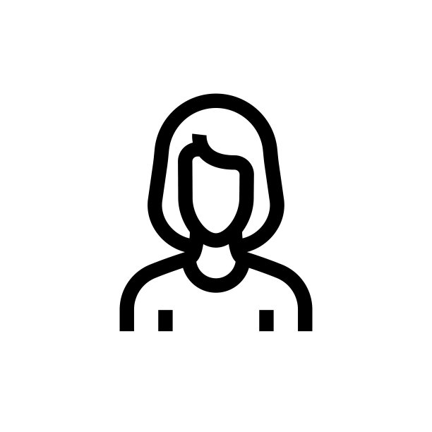 女商人线图标，设计，像素完美，可编辑的笔画。商务，办公室，公司。图片下载