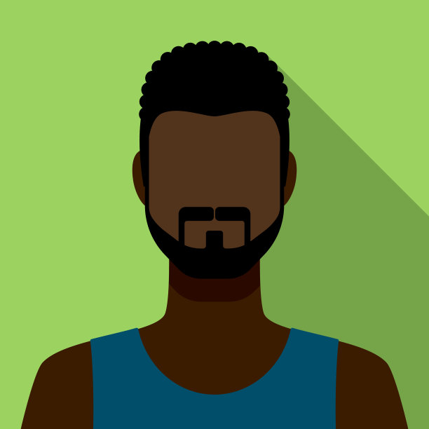 男性面部毛发头像图标图片下载