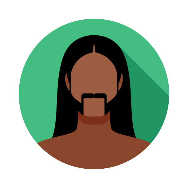 男性面部毛发头像图标图片下载