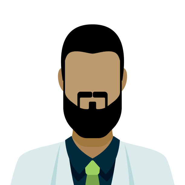 男性面部毛发头像图标图片下载