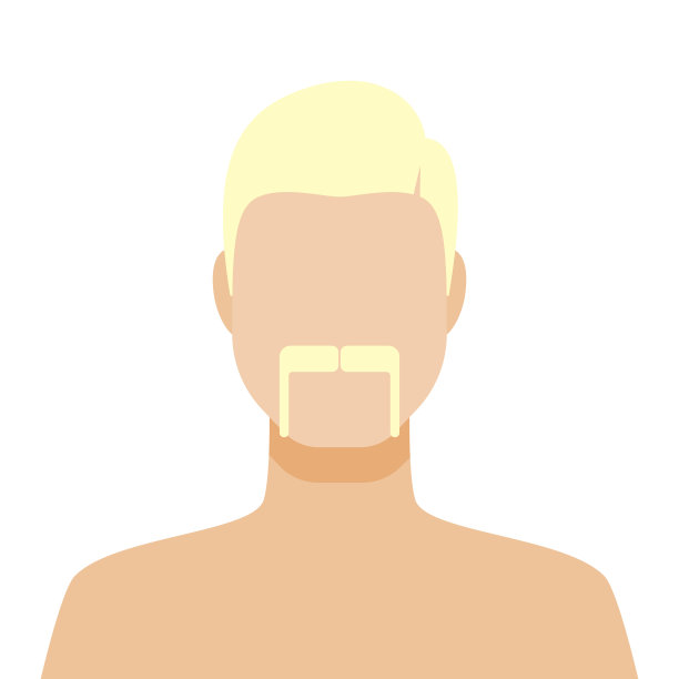 男性面部毛发头像图标图片下载