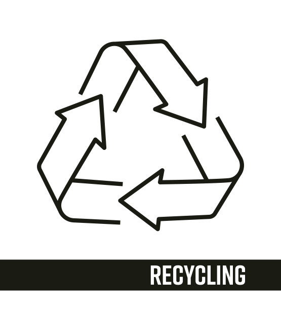 绿色能源线图标概念。回收线图标设计。可编辑的简单设计，可以在许多领域使用。图片下载