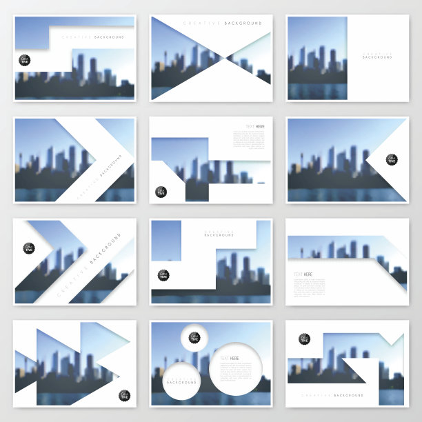 宣传册模板布局，封面设计，商业年度报告，传单，杂志图片下载