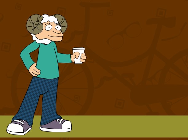 有趣的羊卡通背景插图图片下载