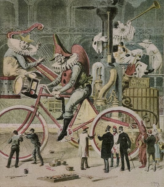 新工业英雄的音乐会:自行车和蒸汽动力图片下载