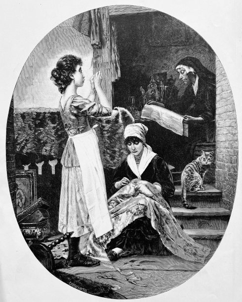 阿姆斯特丹车间里的地毯修补工图片下载