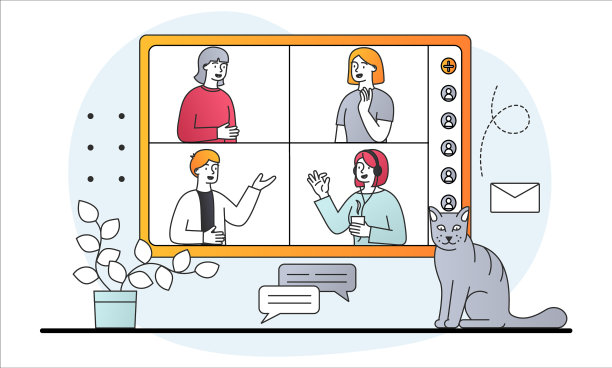 视频在线会议图片下载