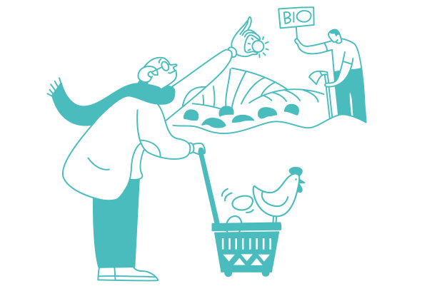 32、生态环保人。爱护地球的人，吃生物的、有机的、生态的和100%天然的食物，不含防腐剂和染料图片下载