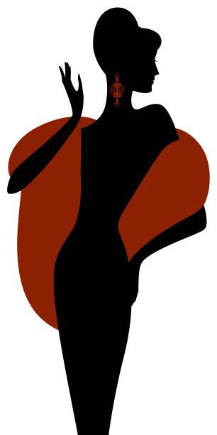 美丽的女孩的轮廓图片下载