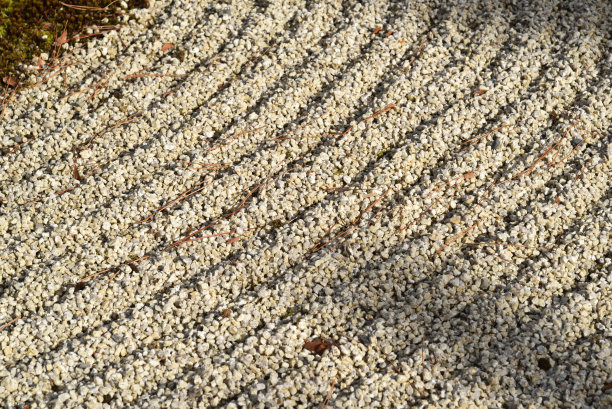 日本传统园林的沙形图片下载