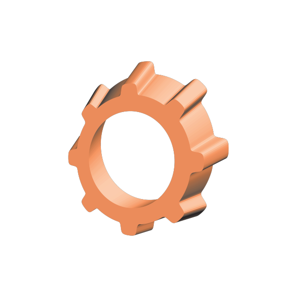 工业齿轮自行车和摩托车图标标志图片下载