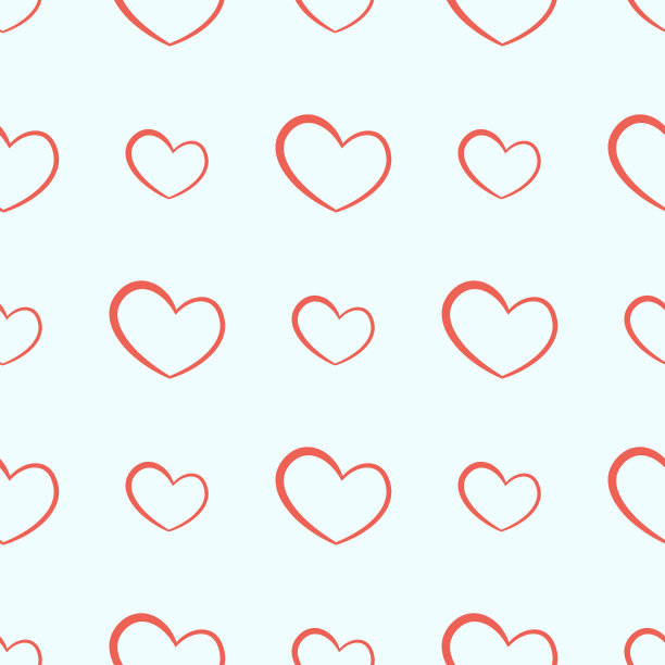 无缝图案心形形状图片下载