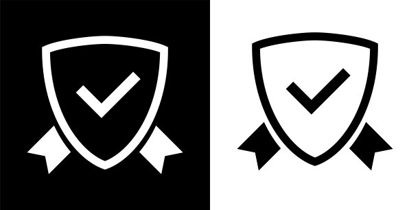 带盾的帽徽图标。图片下载