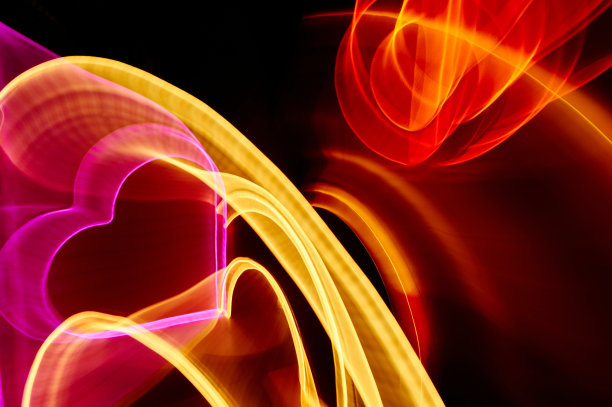 抽象背景的彩色光线图片下载