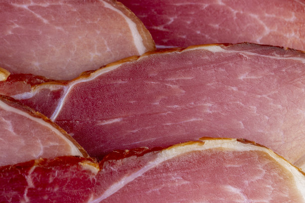 粉色干猪肉火腿，近点看图片下载