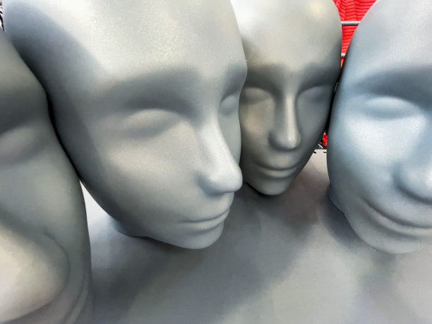 灰色人体模型的头图片下载