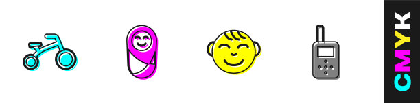 设置自行车的孩子新生婴儿婴儿襁褓图片下载