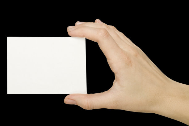 卡片空白在一个黑色的背景上图片下载